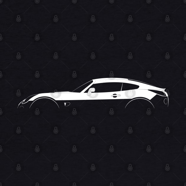 Pontiac Solstice GXP Coupe Silhouette by Car-Silhouettes